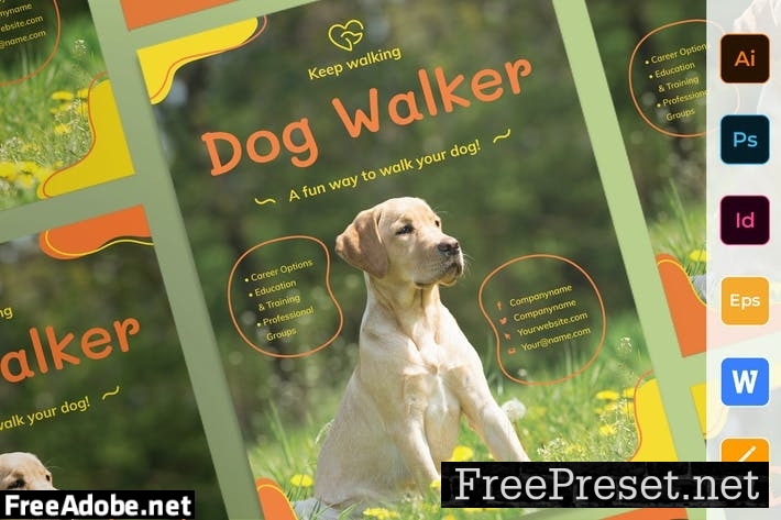 Dog Walker Poster 8WE2VB4