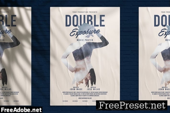 Double Exposure Movie Poster N3HW6BT