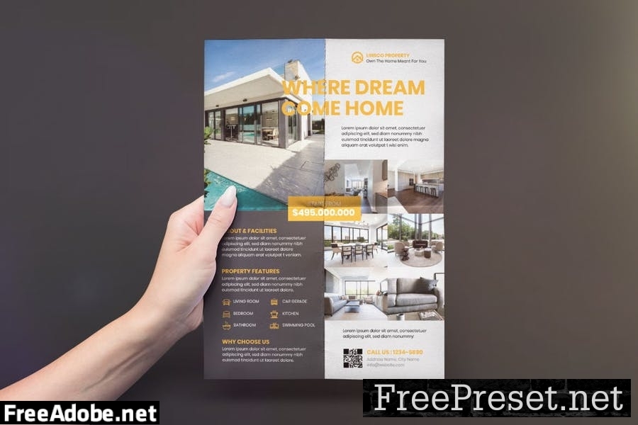 Dream Home Property Listing Flyer Design