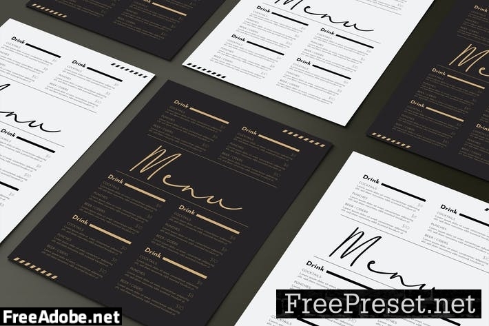 Drinks Menu Template VBX65Z8