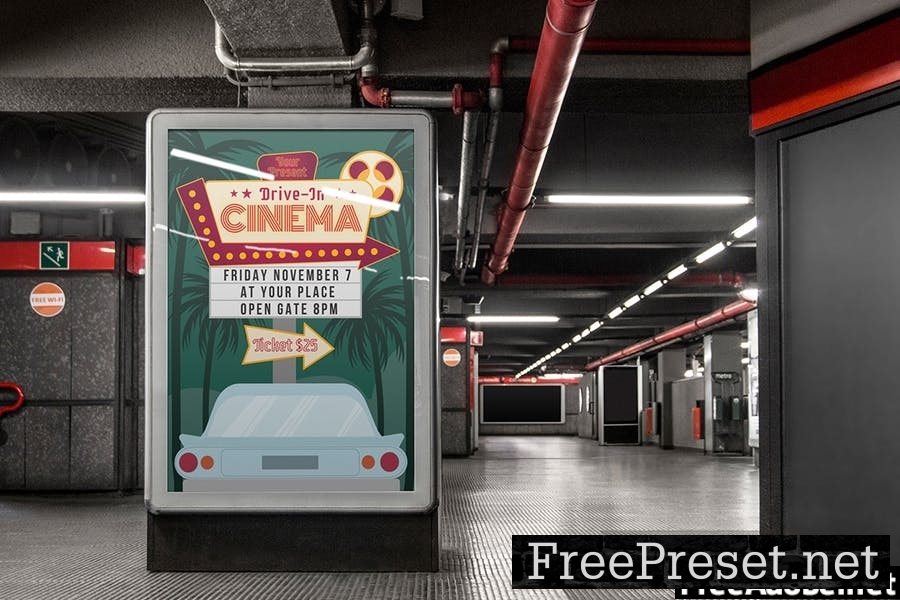 Drive in Cinema - Flyer Template