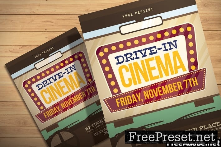 Drive In Cinema - Flyer Template 7Z3KFLT