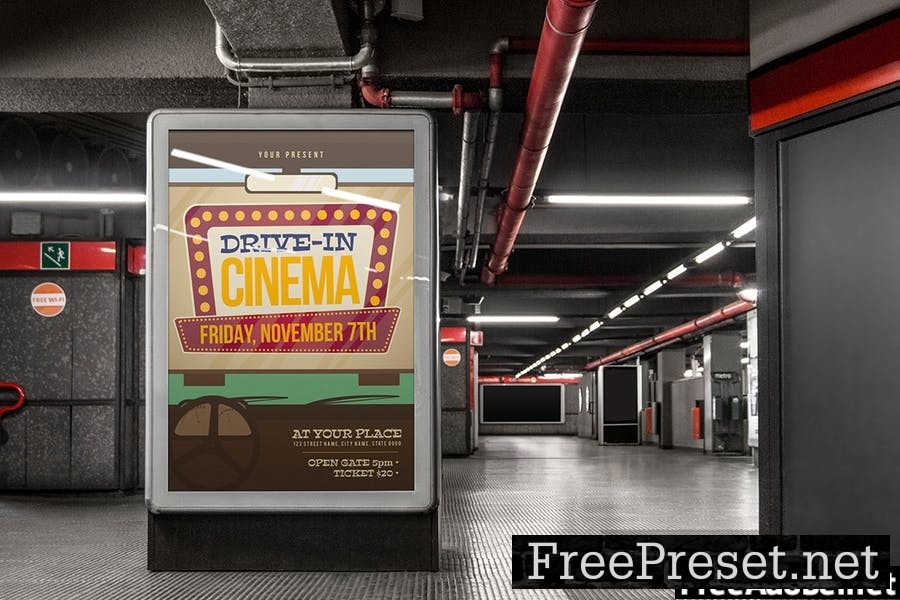 Drive In Cinema - Flyer Template