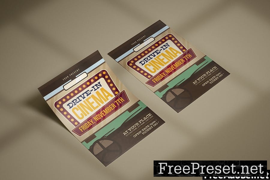 Drive In Cinema - Flyer Template