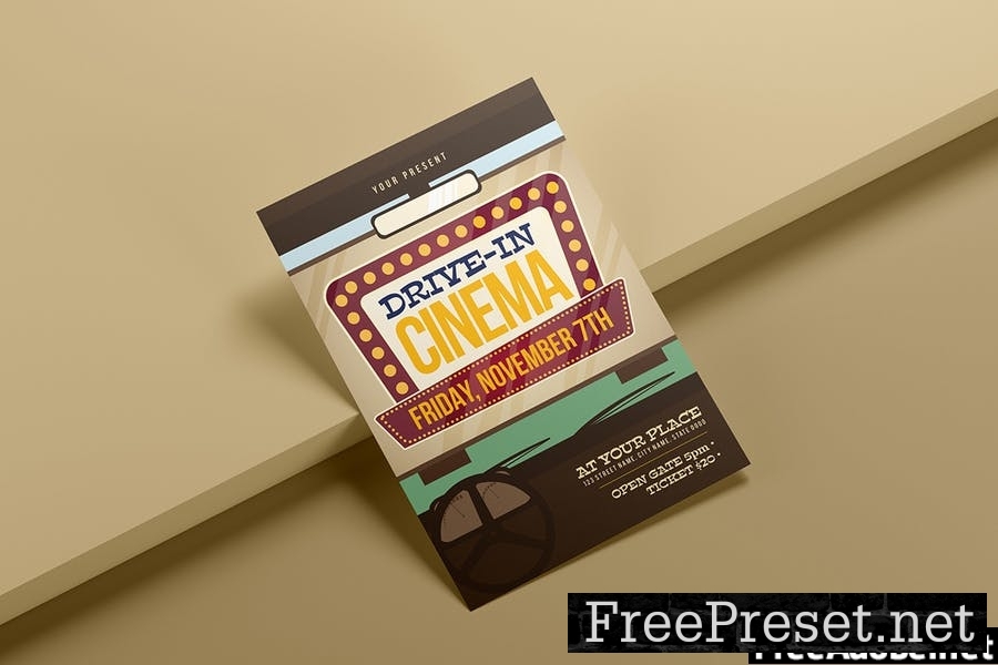 Drive In Cinema - Flyer Template