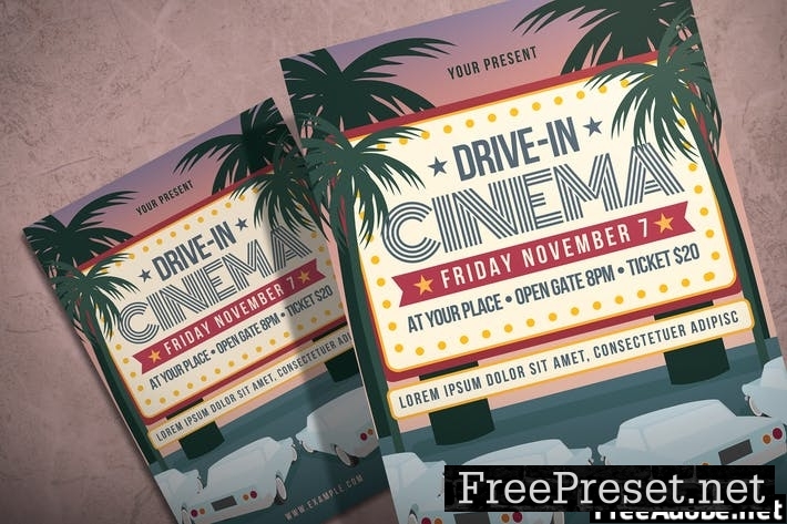 Drive In Cinema - Flyer Template 933FHCF