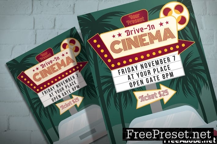 Drive in Cinema - Flyer Template NBTUGPS