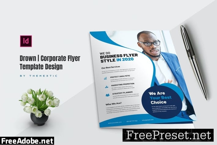 Drown | Corporate Flyer Template Design KDCQAYW