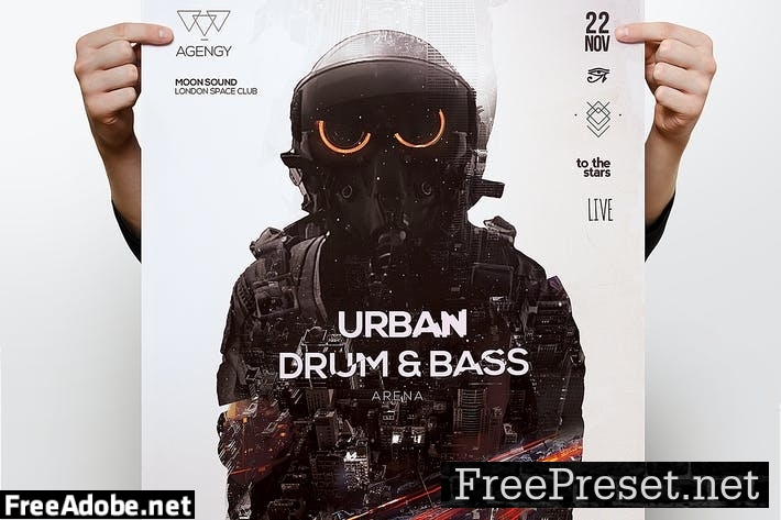 Drum & Bass Poster 27R54W