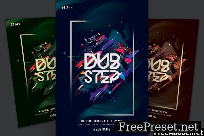 Dubstep Flyer Template Free