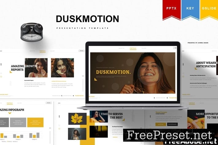 Duskmotion | Powerpoint, Keynote, Google Slides S6FB6G2