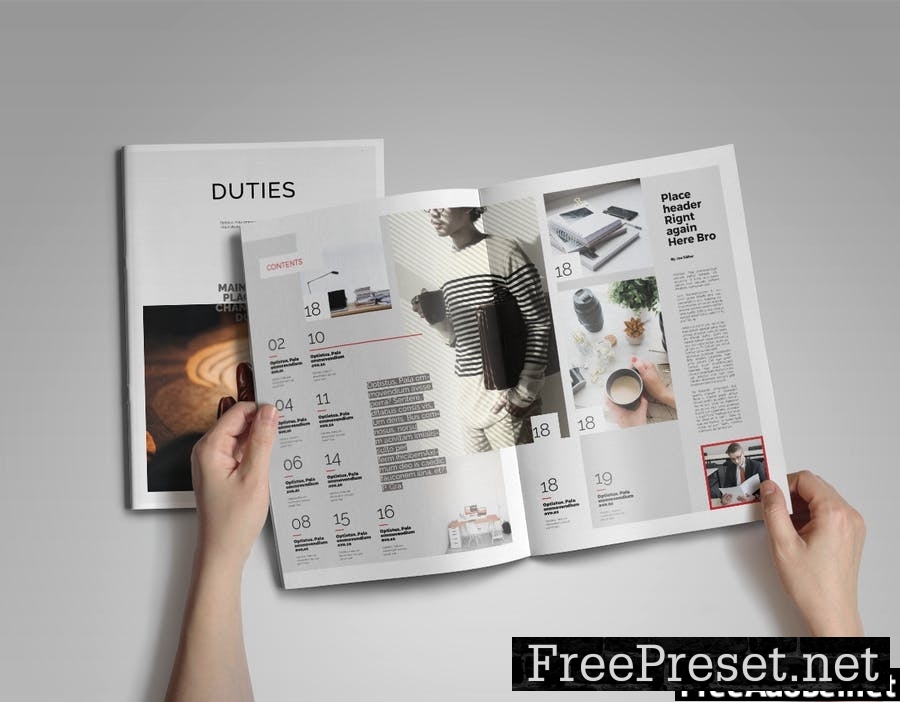 Duties | Magazine Template