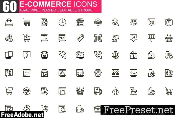 E-commerce Thin Line Icons Pack 4H3DGC9