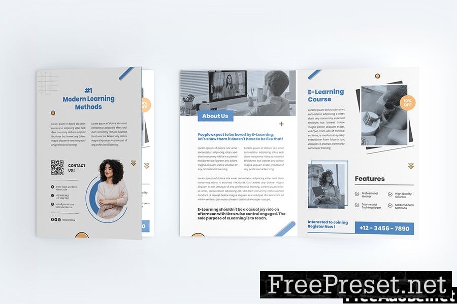 E-Learning/Course Bifold Brochure