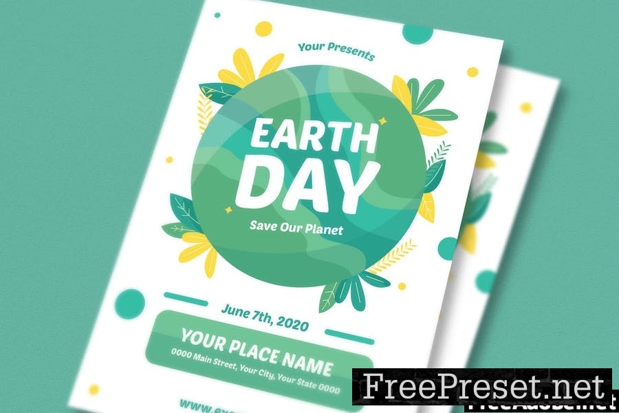 Earth Day Flyer Set 2T5MVHR