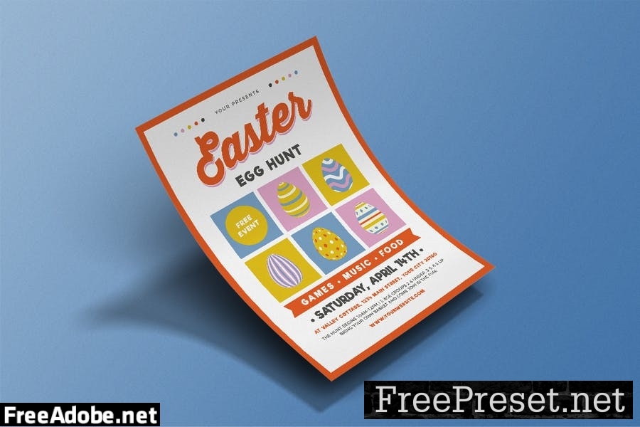 Easter Egg Hunt Flyer ERXEQEM