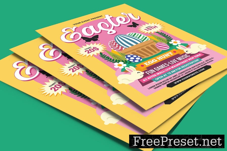 Easter Egg Hunt Flyer LDLXDYL