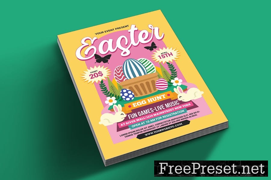 Easter Egg Hunt Flyer LDLXDYL