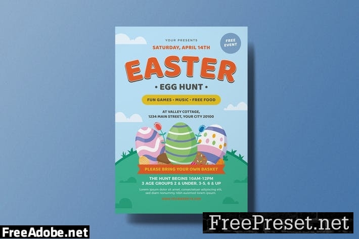 Easter Egg Hunt Flyer 5KLNR7V