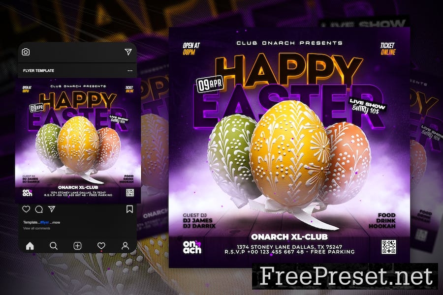 Easter Flyer Template A5U8KBL