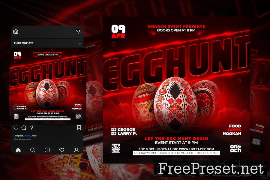 Easter Flyer Template TTUYHFW