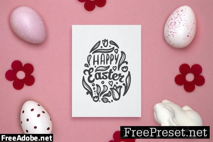 Easter gift card mockup C8K6A8T