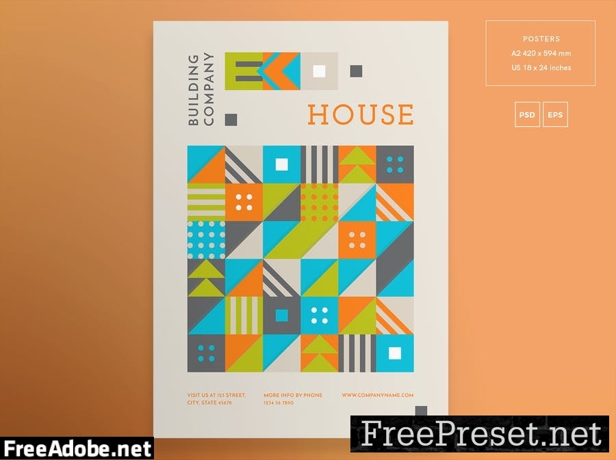 Eco House Flyer and Poster Template