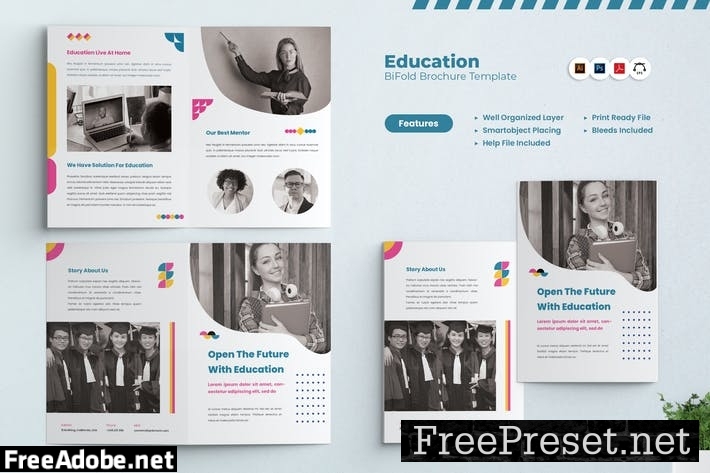 Education Bi-Fold Brochure ZDBHHGT