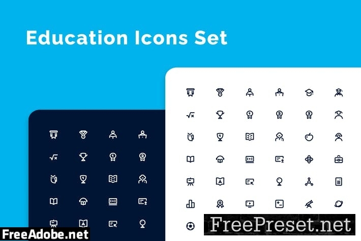 Education Icons Set DGTQ2F4