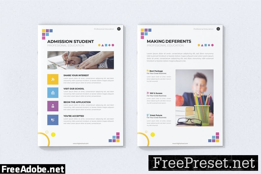 Education Kids - Brochure Template 4QND75P