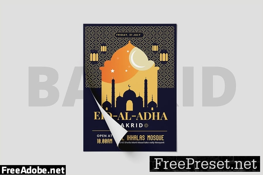 Eid Al Adha Flyer Template 2ZY854B