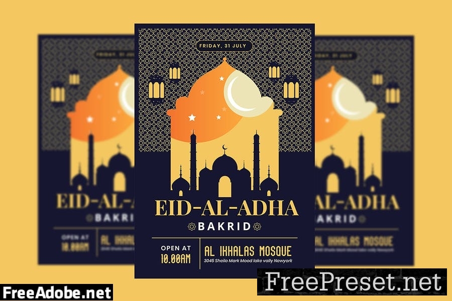 Eid Al Adha Flyer Template 2ZY854B