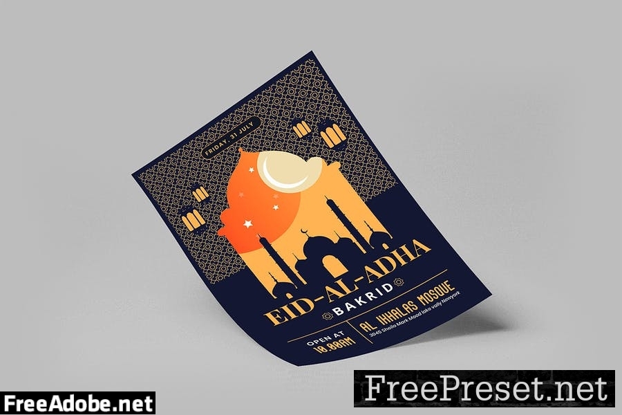 Eid Al Adha Flyer Template 2ZY854B