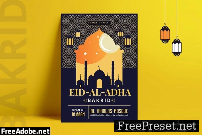 Eid Al Adha Flyer Template 2ZY854B