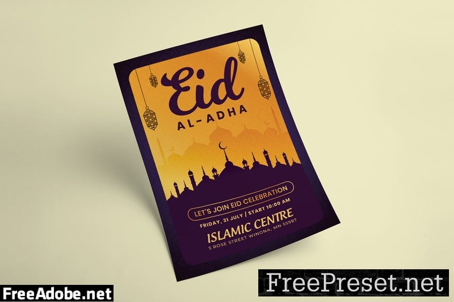 Eid Al Adha Flyer Template V94A6NC