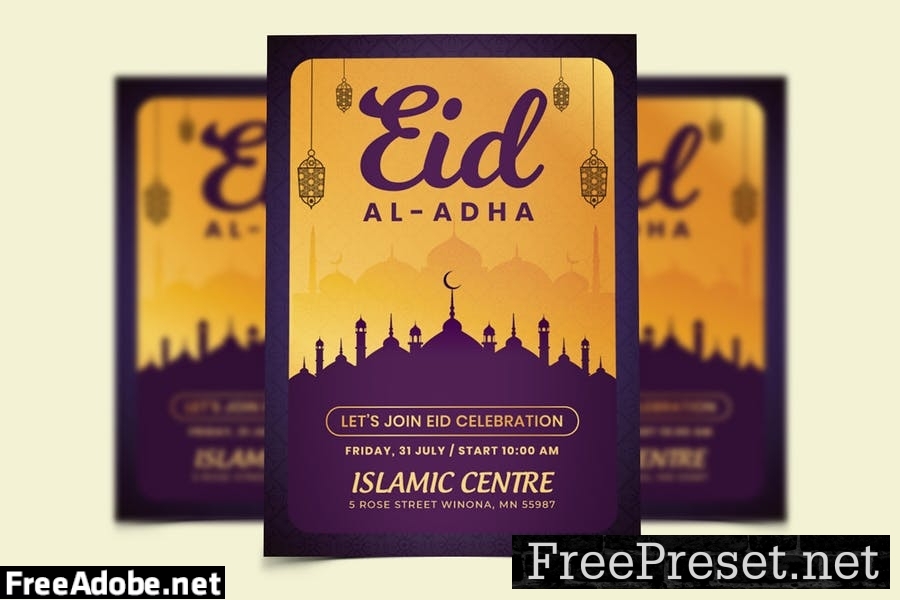 Eid Al Adha Flyer Template V94A6NC