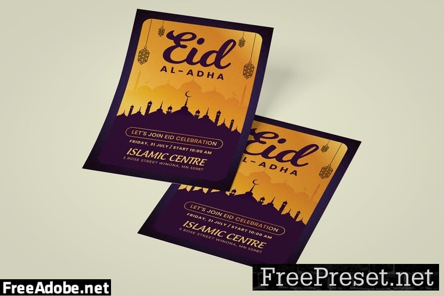 Eid Al Adha Flyer Template V94A6NC