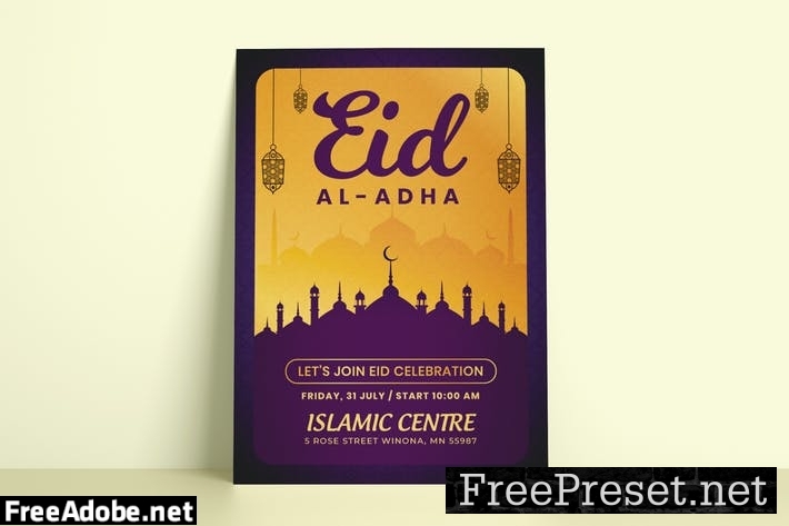 Eid Al Adha Flyer Template V94A6NC