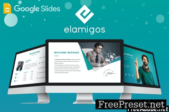 Elamigos Google Slides Template RJ99RD