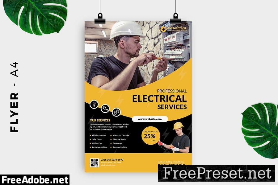 Electrician Service Flyer Design