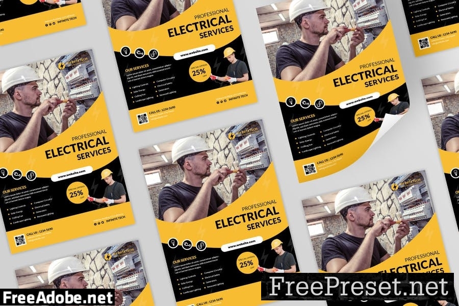 Electrician Service Flyer Design