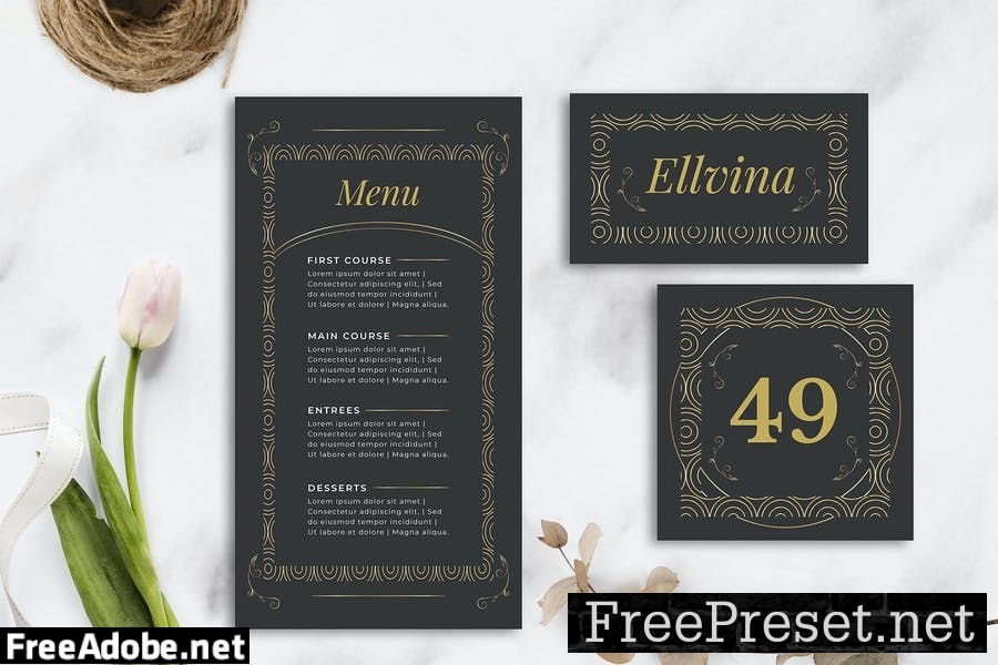 Elegant Classic Vintage - Wedding Invitation PUB2V8Q