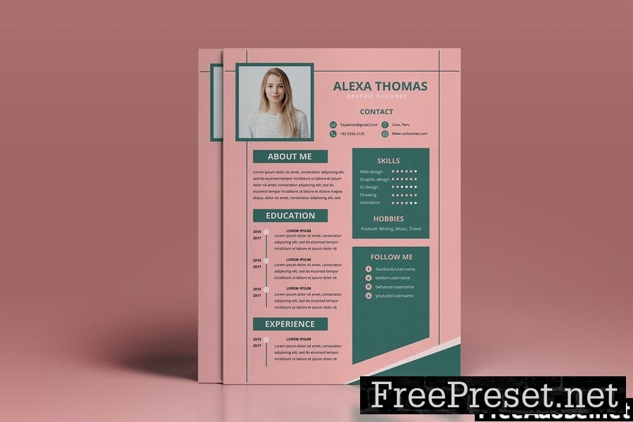 Elegant CV Resume Vol. 01