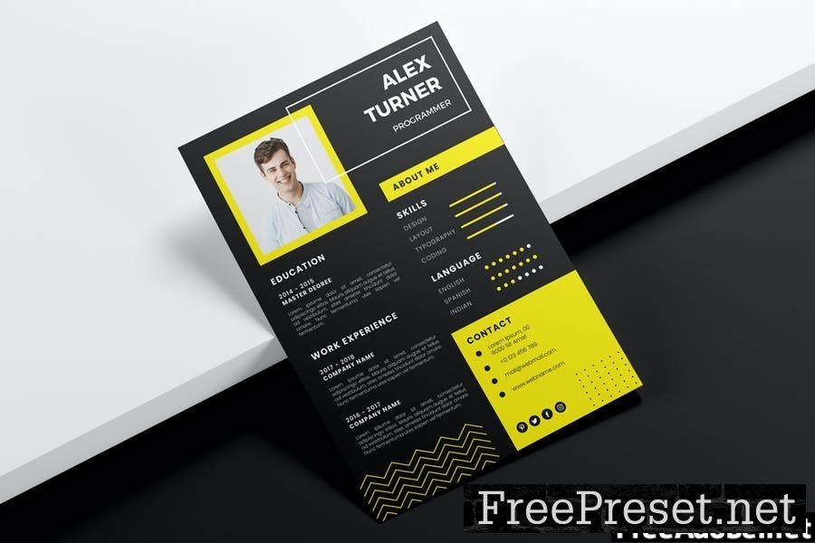 Elegant CV Resume Vol. 03 2WBW5PF