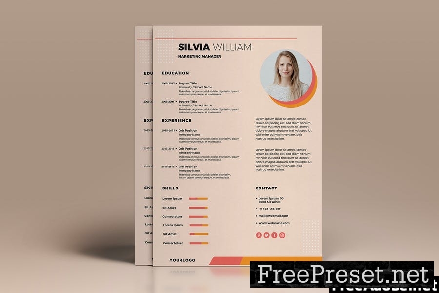 Elegant CV Resume Vol. 05