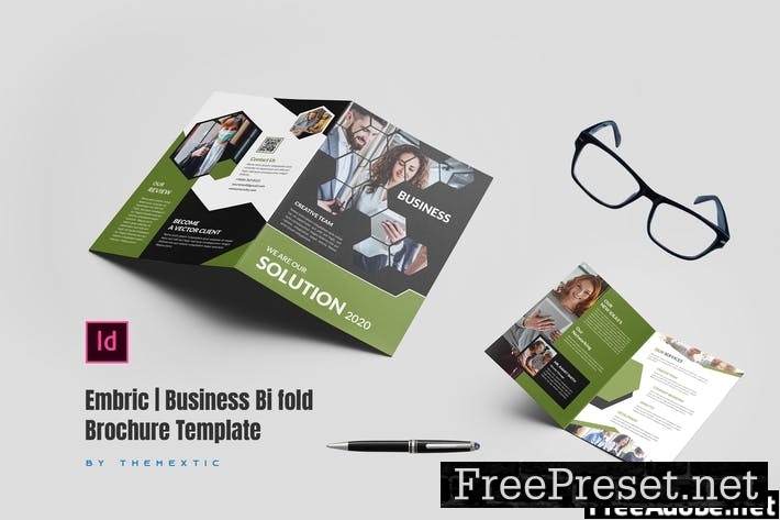 Embric | Business Bi fold Brochure Template 2T4WSK8