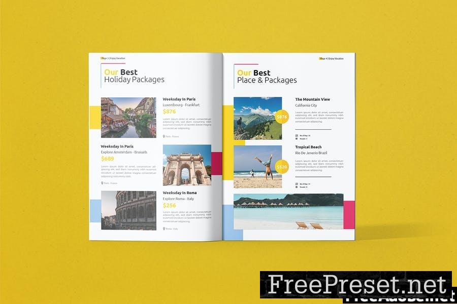 Enjoy Vacation - Brochure Template