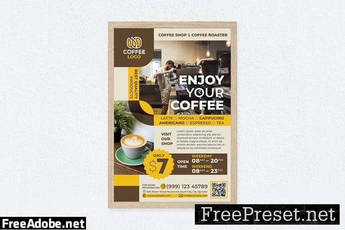 Enjoy Your Coffee Poster QL99L5V