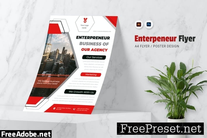 Enterpreneur Agency Flyer KGKELF5