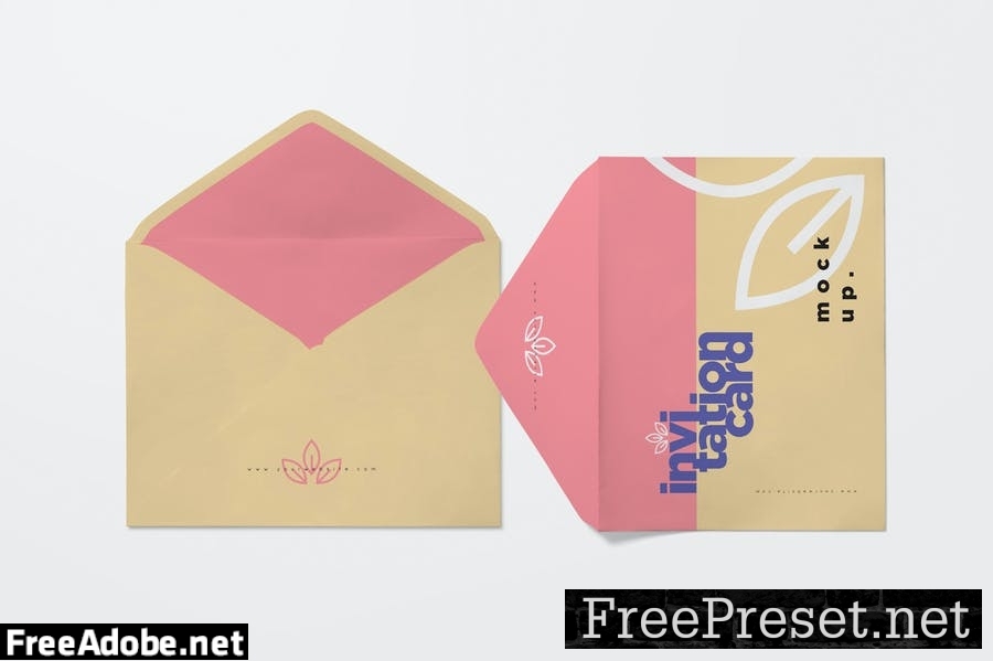 Envelope & Card Mockups 9X62U54